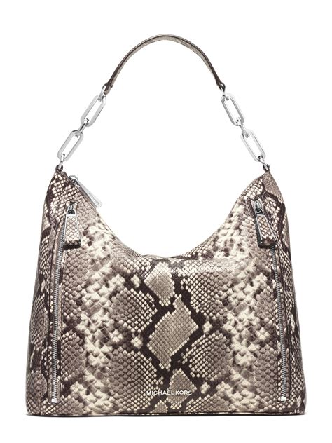 michael kors purses in snake skin|Michael Kors snakeskin shoulder bag.